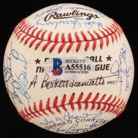 1969 Mets ONL Baseball Signed By 30 With Nolan Ryan Tom Seaver Yogi