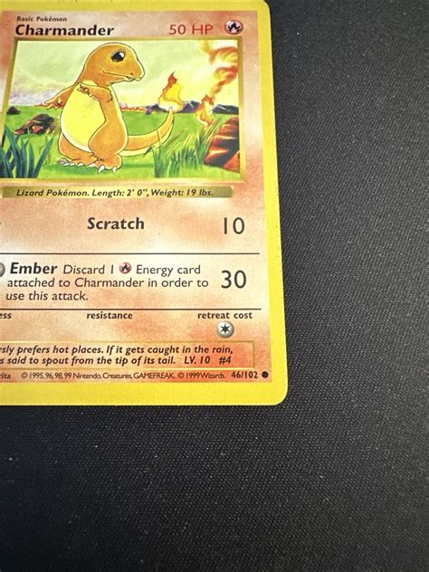 Mavin Original Rare Shadowless Charmander Pokemon Card Base Set