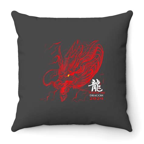 Chinese Lunar New Year 2024 Year Of The Dragon Throw Pillows Sold By