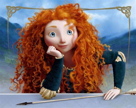 Download Princess Merida Displaying Skills With Bow And Arrow Wallpaper