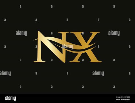 Logotipo De NX Linked Para La Identidad Empresarial Y Empresarial