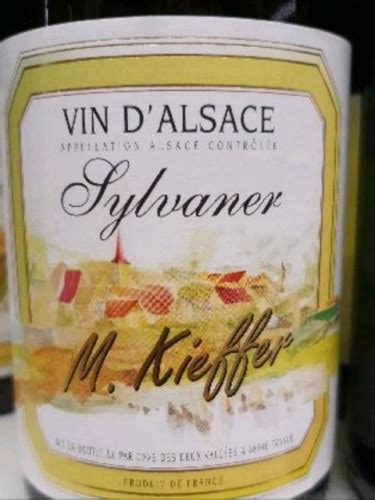 2021 Henri Ehrhart M Kieffer Sylvaner Vivino US