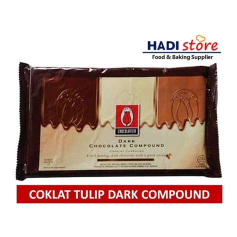 Jual Tulip Dark Chocolate Compound DCC 1 Kg Coklat Blok Batangan