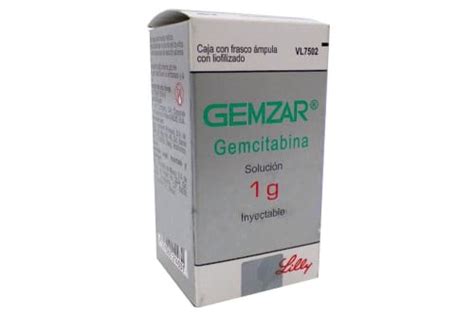 Comprar Gemzar gemcitabina 1 gr solución inyectable con 1 frasco con