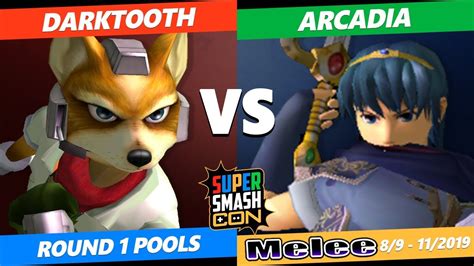 Ssc Ssbm Darktooth Fox Falco Vs Arcadia Marth Smash Melee