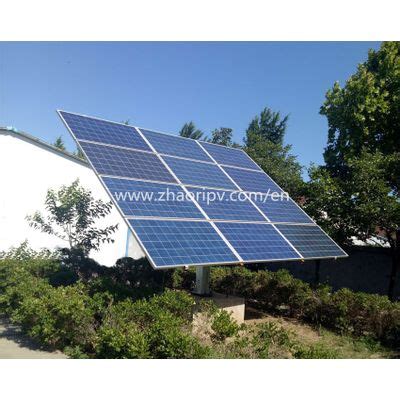 Zrs A Semi Auto Dual Axis Solar Tracking System Shandong Zhaori New