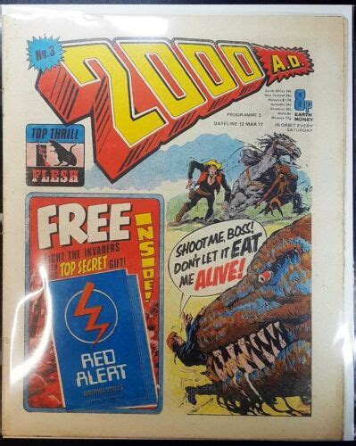 2000ad Prog 3 1977 1st Print 2nd Judge Dredd Appearance See Pictures