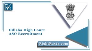 Odisha High Court ASO Recruitment 2021 202 Posts Assistant Section