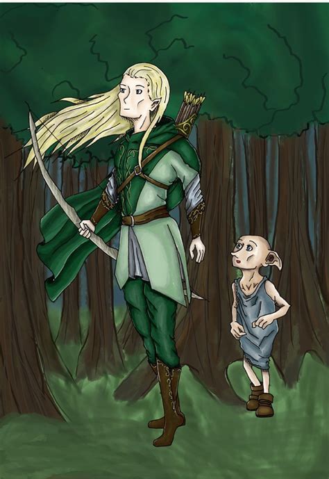 Elves: Lord of the Rings vs. Harry Potter by PeculiarDoodles on Newgrounds