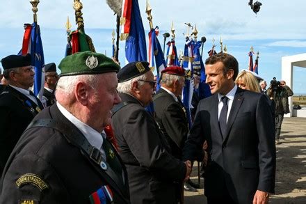 French President Emmanuel Macron Wife Brigitte Editorial Stock Photo