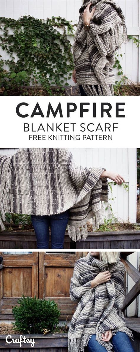 This Campfire Blanket Scarf Is The Perfect Knitted Boho Accessory Keep