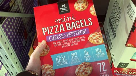 9 98 Sam’s Club Members Mark Mini Pizza Bagels Cheese And Pepperoni Review Youtube