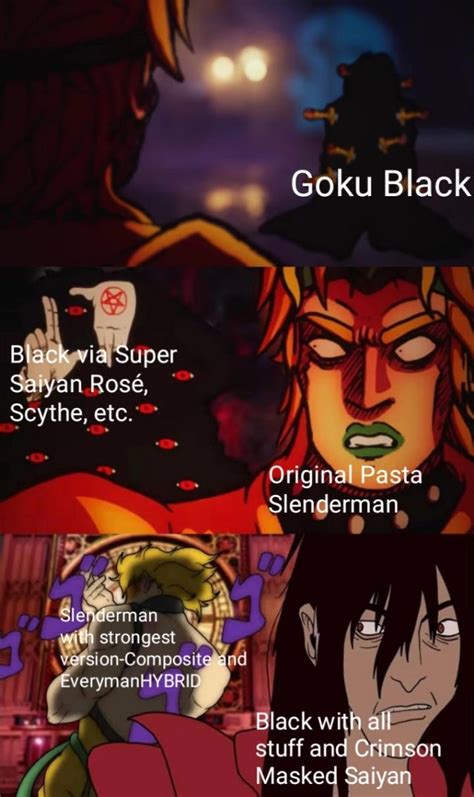 Slenderman Vs Goku Black Vs Dragon Ball R Deathbattlematchups