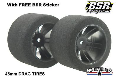 Bsr Racing Bsrf D Drag Shore Foam Tires Mm Black Rim