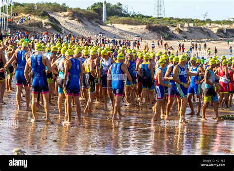 ROTA SPAIN SEPT 04 Unidentified Triathletes Participating On XXI