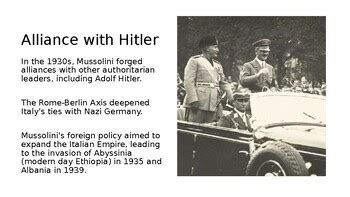 Mussolini - Biography, Presentation with Questions, Italian History