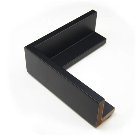 Inch Rabbet Depth Black Floater Frame Moulding In Lengths P