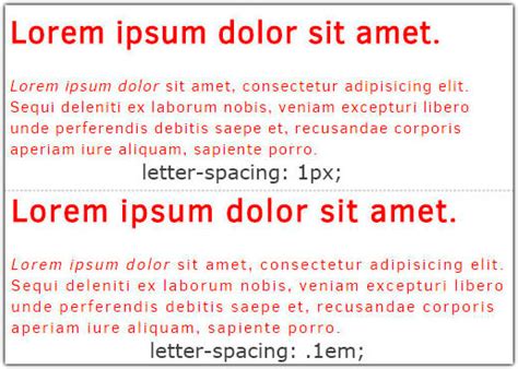 Css Letter Spacing