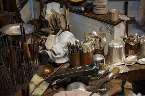 Silversmith Tools stock photo. Image of work, studio, people - 9171824