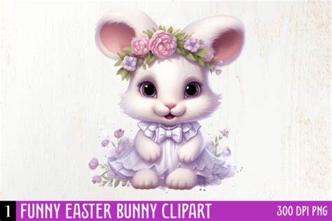 Funny Easter Bunny Sublimation Clipart Graphic By Craftart Creative