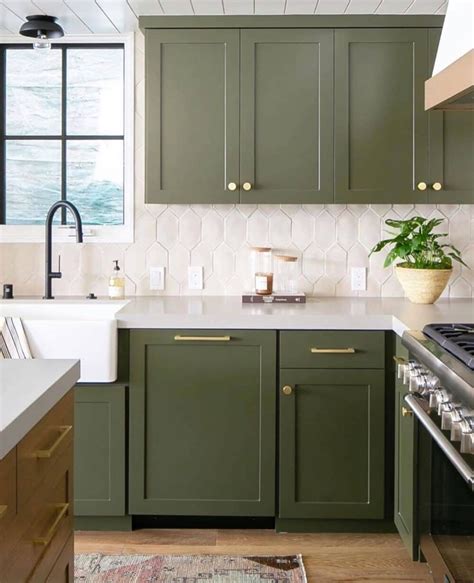 Kitchen Tile Ideas With Green Cabinets 11 Ways To Complement The