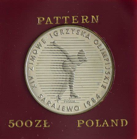 Polska 500 Złotych 1983 XIV Zimowe Igrzyska Olimpijskie Sarajewo