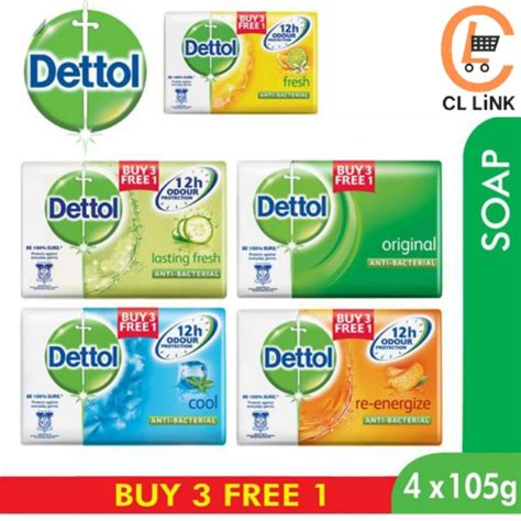 Dettol Bar Soap G Bars Pack Shopee Malaysia