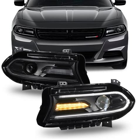 AKKON Fit 2015 2021 Dodge Charger HID Xenon W LED DRL Assembly