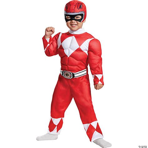 Boy’s Muscle Chest Power Rangers™ Red Ranger Costume | Oriental Trading