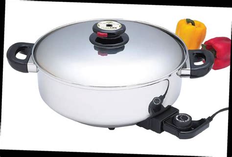 Pl 12 Deep Electric Skilletslow Cooker American Waterless Cookware