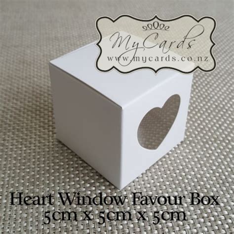 White Heart Favour Box Mm Square Auckland Nz Mycards