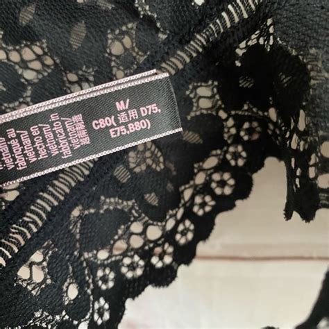 Victorias Secret Black Lace Bralette Gem