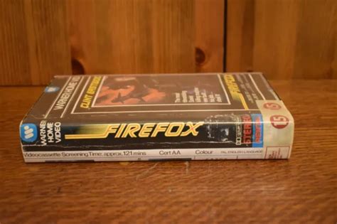 VINTAGE VHS VIDEO Cassette Tape Clint Eastwood Firefox Warner Home