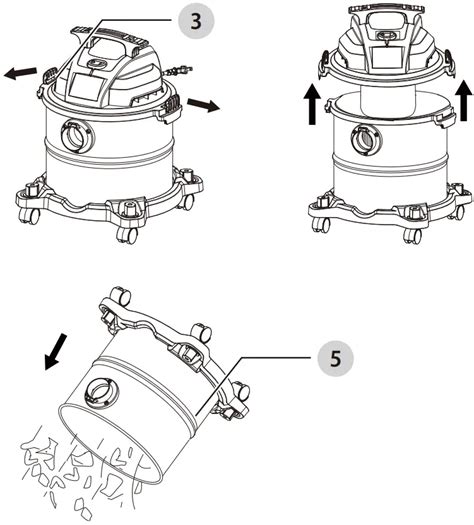 Craftsman Cmxevxa18115 5 Gallon Corded Portable Wet Dry Shop Vacuum Cleaner Instruction Manual