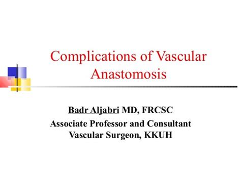 Principles of vascular anastomosis