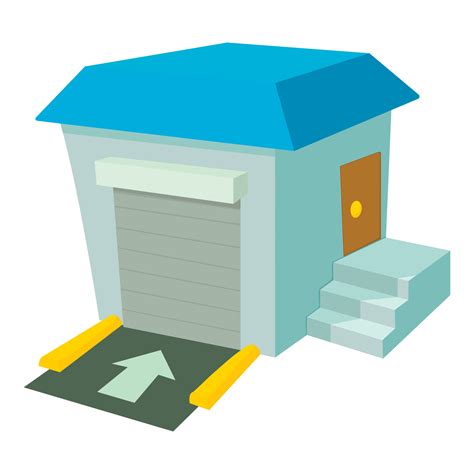 Warehouse icon, cartoon style 15232339 Vector Art at Vecteezy