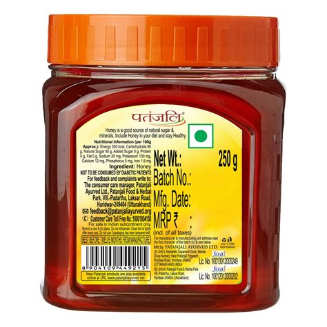 Patanjali Pure Natural Honey 250 G Buy Pure Honey Online