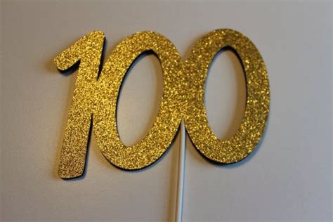 100th Birthday Cake Topper 100 Cake Topper By Kriskropmemories Custom