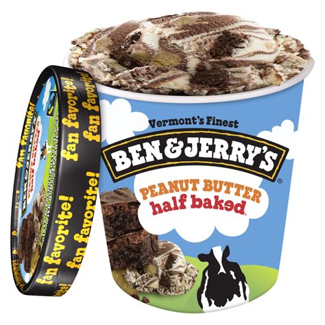 Ben And Jerry S Peanut Butter Half Baked Ice Cream 16oz Ice Cream Fast Delivery By App Or Online