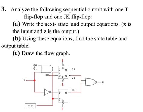 Solved 3 Analyze The Following Sequential Circuit With One Chegg