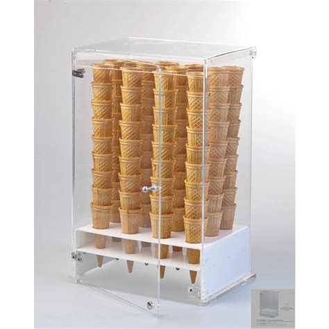 Porta Coni Gelato File Con Porta Apribile In Plexiglas Dimensioni