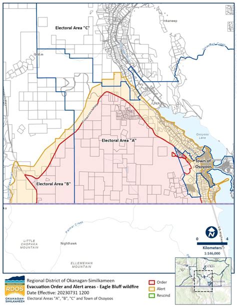 Bc Emergency Alert Evacuation Order For Parts Of Osoyoos And