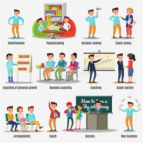 Mentoring Coaching Infographics Stock Vector Illustration Of Elements