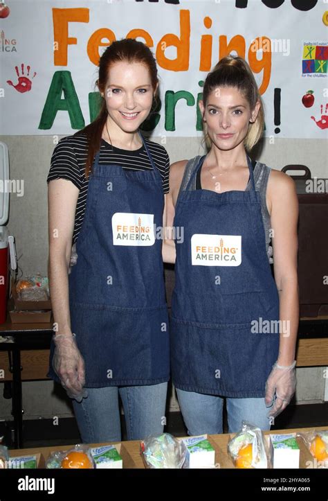 Darby Stanchfield And Ashley Greene Attending The Feeding America Put