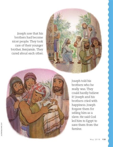 Joseph Forgives His Brothers Forgiveness Bible Lessons For Kids