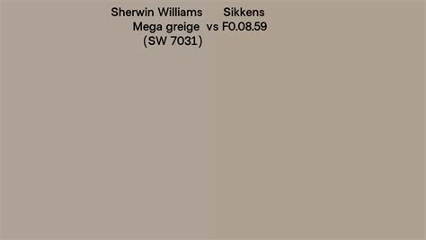 Sherwin Williams Mega Greige Sw 7031 Vs Sikkens F0 08 59 Side By Side