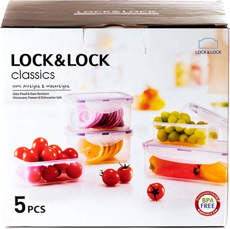 Lock Lock Vershoudbakjes Set Met Deksel Bewaardozen Voedsel Meal