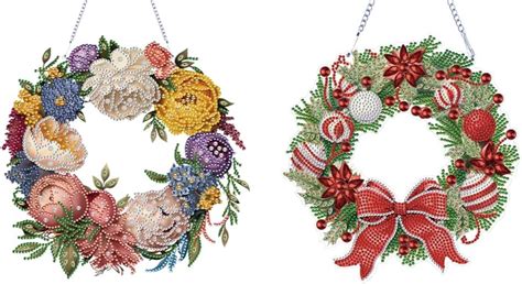 Amazon Azuraokey Pcs D Christmas Wreath Diamond Painting Kits