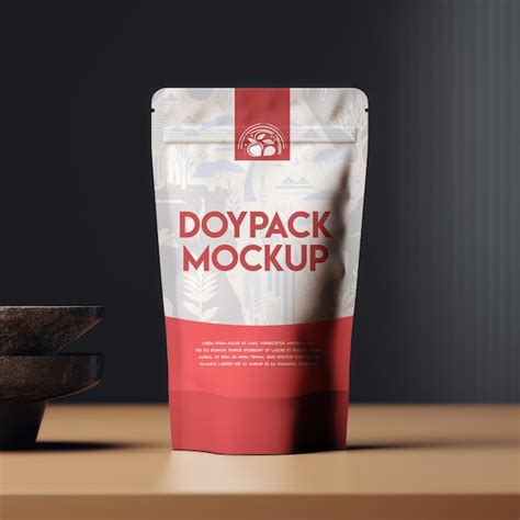 Premium PSD PSD Packaging Doypack Mockup