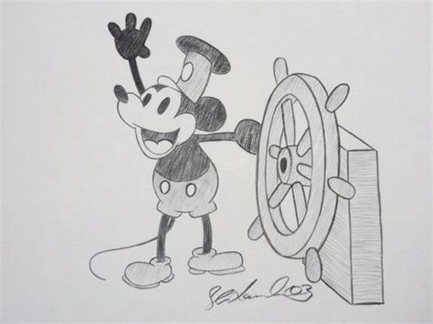 Steamboat Willie Drawing at PaintingValley.com | Explore collection of ...